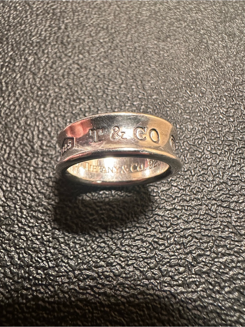 Tiffany & Co. 1837 Sterling Silver Concave 1997 Ring Band Size 6.5 - Picture 1 of 4